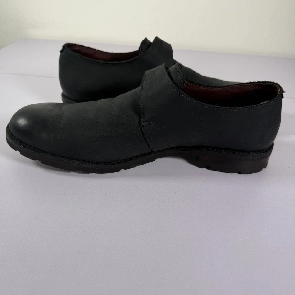 Allen Emonds Shoes Mens‎ 13 D Black Leather Port Washington Venture Monk Strap